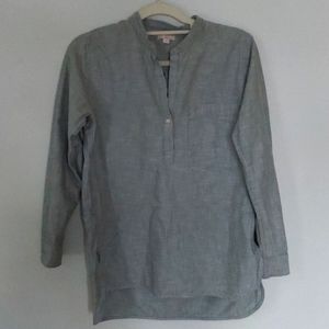 Gap gray chambray tunic
